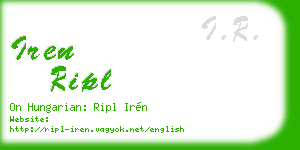 iren ripl business card